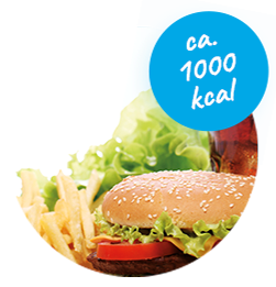 Fast Food Menu (ca. 1'000 kcal)