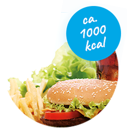 Menu fast food (ca. 1'000 kcal)